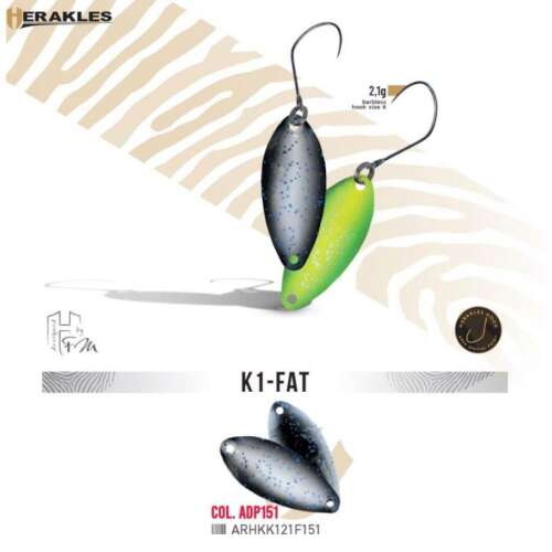 Herakles Area Spoon K1 Fat 2,1gr Color ADP151 támolygó villantó 80674150 - Körforgó és támolygó villantó