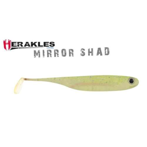 Herakles Mirror Shad 3,8" 10cm Ghost Chartreuse gumihal 6 db/csg 80637673 - Gumicsali és twister