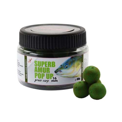 CarpZoom Superb Amur Pop Up 16mm 40g zöld lebegő bojli pontyhorgászatra