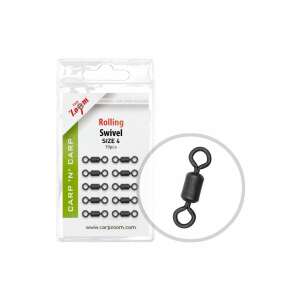 CarpZoom Forgó Kapcsoló Méret 4, fekete, 10 darab - Carp Zoom