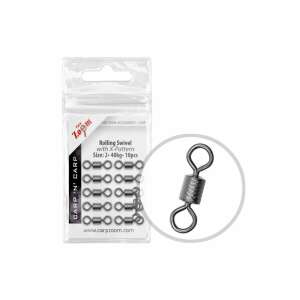 CarpZoom Forgó #10, X-mintázatú, 2-40kg, 10db - Forgó & kapocs