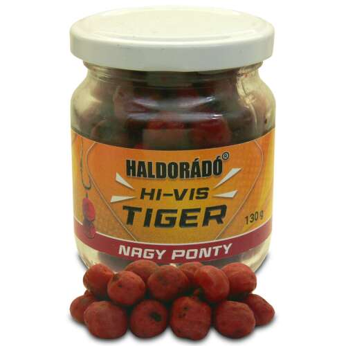 Haldorádó Hi-Vis Tiger Nagy Ponty bojli, 130g, piros