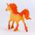 Schleich Bayala fiery unicorn stallion figurine, side view