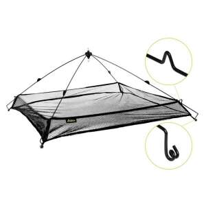 Delphin tartalék peremes PE háló 1*1 m, fekete, pontyhorgászatra - Halvédelem