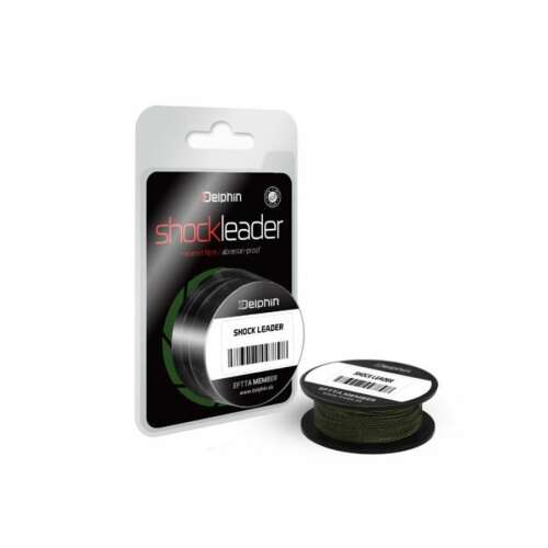 Delphin Shock Leader 6X zöld 0,30mm 57lbs 40m fonott előke zsinór