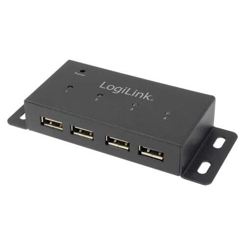 LogiLink 4-port USB 2.0 hub with metal housing