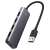 UGREEN 4 portos USB 3.0 Hub micro USB tápellátással, szürke