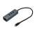 i-tec USB-C fém 3 portos hub Gigabit Ethernet adapter, szürke, 3 USB 3.0 port, 1 Gigabit Ethernet port
