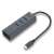 i-tec USB-C Metalowy 3-portowy Hub Gigabit Ethernet, szary, 3 porty USB 3.0, 1 port Gigabit Ethernet