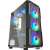 DarkFlash AQUARIUS Acryl computer case with tempered glass side panel, RGB fans, black
