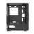 DarkFlash AQUARIUS Acryl computer case, black, side view