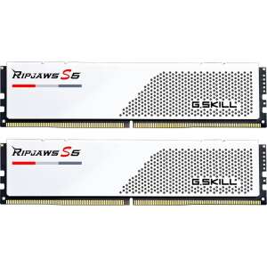 Kit memorie RAM G.Skill Ripjaws S5 32GB DDR5, 2x16GB, 6000MHz, alb - G. Skill