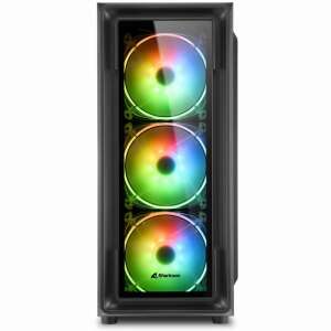 Sharkoon TK4 RGB Midi Tower Computer Case, Black - Sharkoon Computer Case