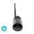 Nedis Wi-Fi Smart Full HD Outdoor Camera, black, front view, SmartLife logo