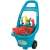 Écoiffier 4479 Záhradný vozík s náradím, modrá plastová vozík so záhradným náradím pre deti