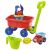 Играчка количка с играчки за пясък, кофа, лопата, гребло, камион