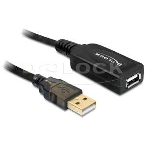Delock USB 2.0-ás hosszabbító kábel (aktív), 15 m 54707142 