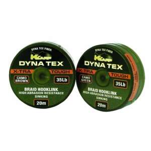 K-Karp DynaTex Xtra Tough Camo Barna 35lb Fonott Előkezsinór 20m - Fonott előkezsinór