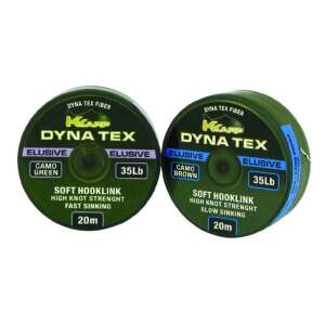 K-Karp Dyna Tex Elusive 35lb camo zöld és barna fonott horgász zsinór, 20m-es orsón - Fonott előkezsinór