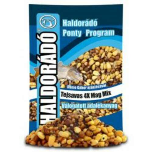 Haldorádó Tejsavas 4X Mag Mix 900g, ponty csalizás, horgász csalizás, horgász keverék, ponty horgászat