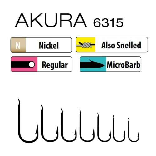 Trabucco Akura 6315 horgász horgok, nikkel, normál, mikrohegyű - Trabucco