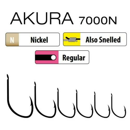Trabucco Akura 7000 Nikkel Horog - 15 db
