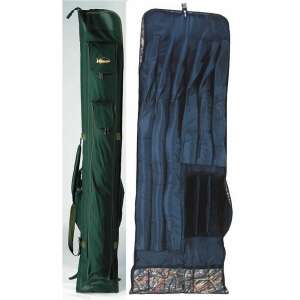 K-Karp Expedition 3/5 botzsák, horgászbot tok, pontyhorgászat, felszerelés táska, zöld és kék camo - Horgásztáska & botzsák