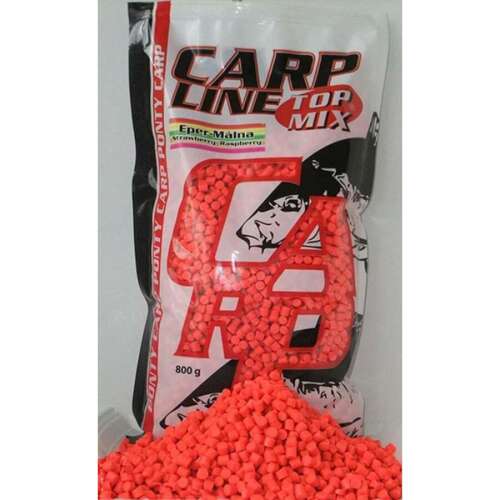 Carp Line Top Mix 800g Eper-Málna Fluoro ponty pellet