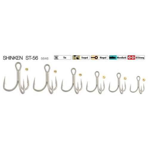 Trabucco Shinken St-56 hármas horog Tn #2 5 db/csg