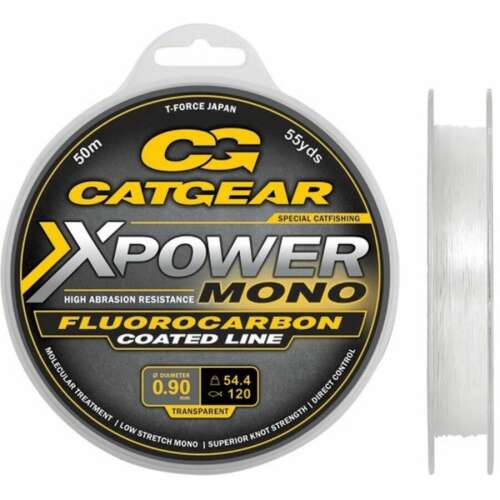 Catgear Xpower Mono Leader FC 50m 200lb Fluorocarbon bevonatos horgászzsinór