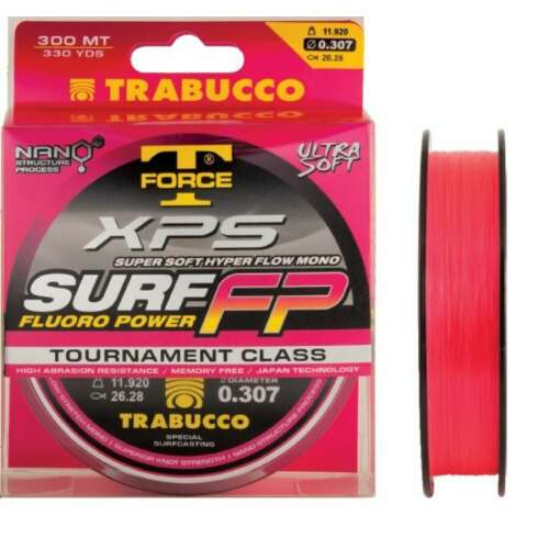 Trabucco T-Force XPS Surf FP Fluoro Power horgász zsinór, 300 méter, 0,25 mm átmérő