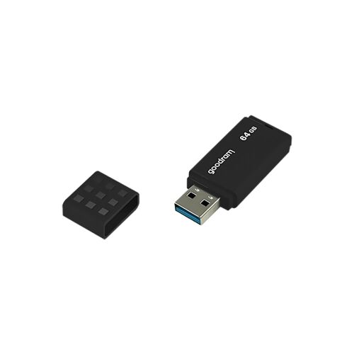 GoodRam 64GB Black USB Drive with Cap