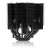 Cooler CPU Noctua NH-D15S chromax.black, vedere laterală, radiator negru