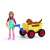 Schleich Farm World Puppy Wagon Ride playset with girl and labrador puppy