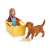 Schleich Farm World Puppy Wagon Ride playset with girl and labrador puppy