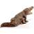Schleich 14736 Crocodile figure, realistic, detailed, brown, open mouth, back view