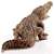 Schleich 14736 Crocodile figure, realistic, detailed, brown, open mouth, back view