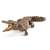 Schleich 14736 Krokodil figura, realisztikus, részletes, barna, nyitott száj, oldalnézet