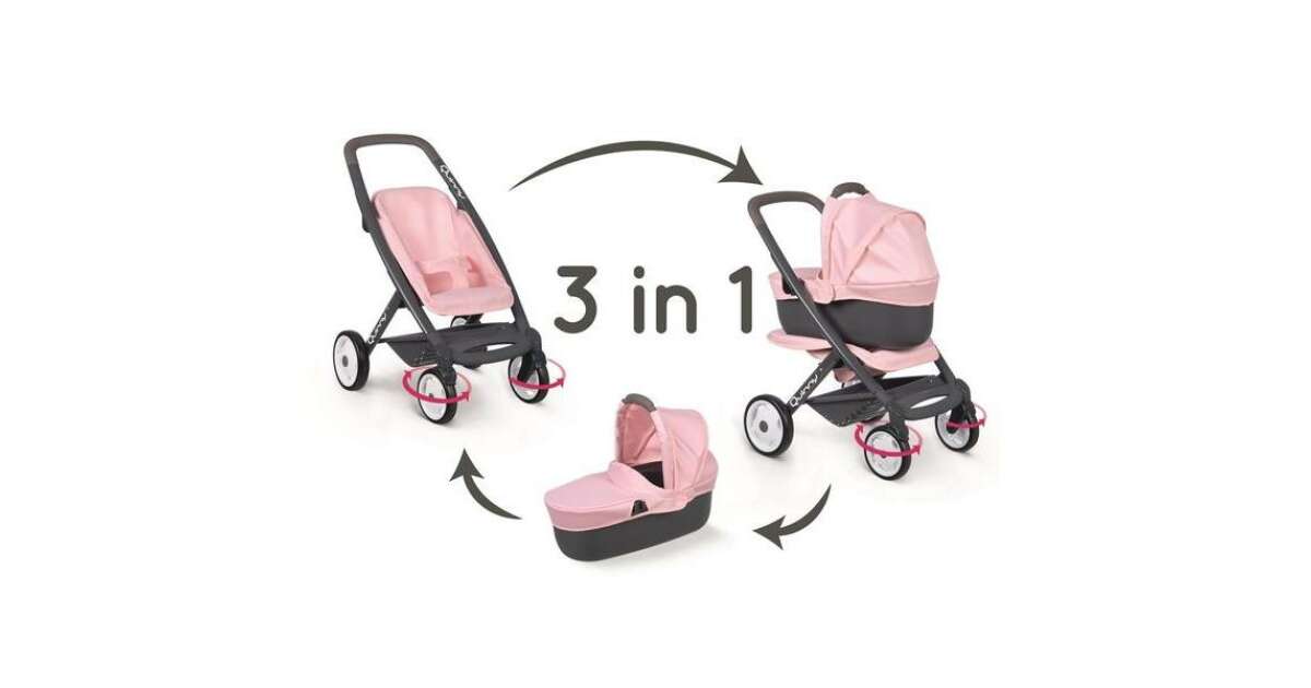 Smoby 253117 Maxi Cosi & Quinny az 1-ben babakocsi