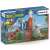 Schleich 42564 Dinosaurier Vulkan Basis mit Licht-, Rauch- und Soundeffekten, inklusive Kontrollturm, Lavafluss und zwei Dinosauriern