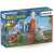 Schleich 42564 Dinosaurier Vulkan Basis mit Licht-, Rauch- und Soundeffekten, inklusive Kontrollturm, Lavafluss und zwei Dinosauriern