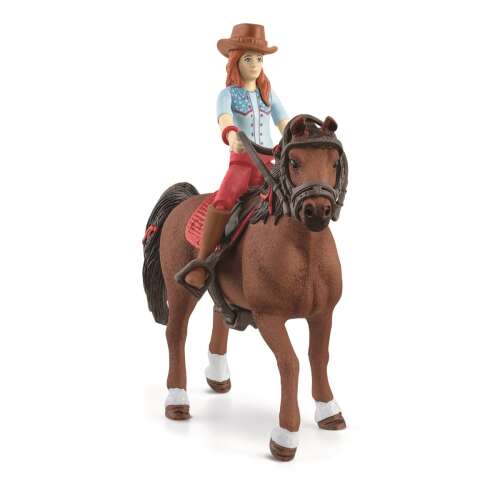 Schleich Horse Club Hannah riding Cayenne Horse
