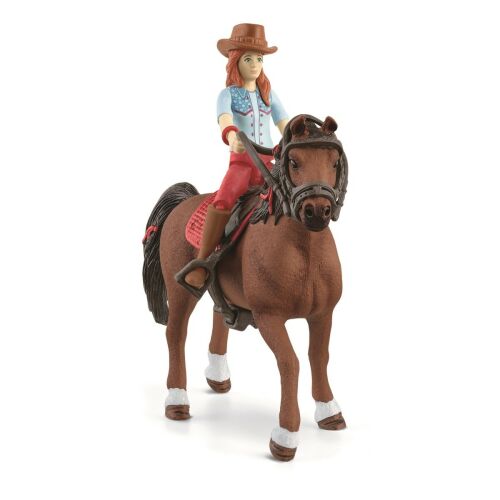 Schleich - Hannah és Cayenne - Lovas Figura - Játék 142669691 