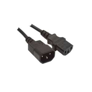 Kolink monitor power cable, black, C13 to C14 - Roline