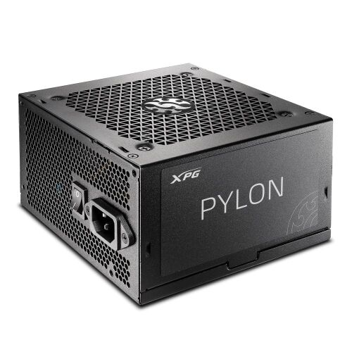 XPG PYLON 650W Netzteil, Ansicht aus schrägem Winkel
