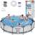 Bestway Steel Pro MAX 366x76cm fémvázas medence szűrőszivattyúval és szűrőbetéttel, emberek a medencében