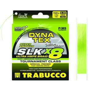 Trabucco Dyna-Tex SLK X8 Special Feeder Sinking Braided Fishing Line, 150m, 0.128mm, Lime Yellow - Fonott zsinór