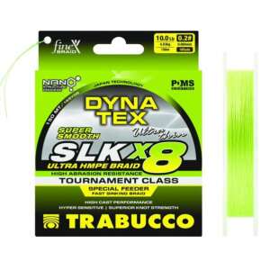 Trabucco Dyna-Tex SLK X8 Special Feeder Sinking 150m 0.084mm lime sárga fonott horgász zsinór - Fonott zsinór