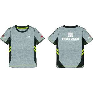 Trabucco GNT & XTR pro dry-teck Y férfi póló szürke színben, sárga és fekete részletekkel - Póló