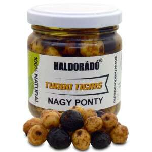 Haldorádó Turbo Tigris 130g Nagy Ponty csaliba, 100% természetes, XL tigrismogyoró és fekete tigrismogyoró, ízek: Natúr, N-Butyric Acid, Chilis Fahéj, Mézes Pálinka, Nagy Ponty - Magmix